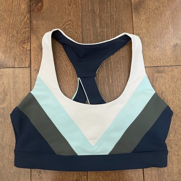 SOUL BY SOULCYCLE Chevron Racerback Bra, sz S - Picture 4 of 6